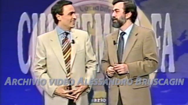 INTROVABILE: Gigi Sabani con Guido Caroselli in "Che tempo fa" del 4 dicembre 1992