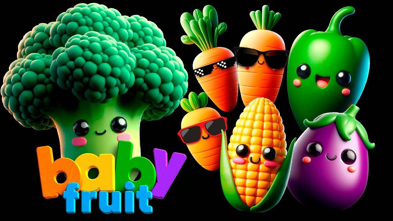 Танцевальная вечеринка с Овощами от Baby Fruit Dancing - Сенсорное видео 🥕