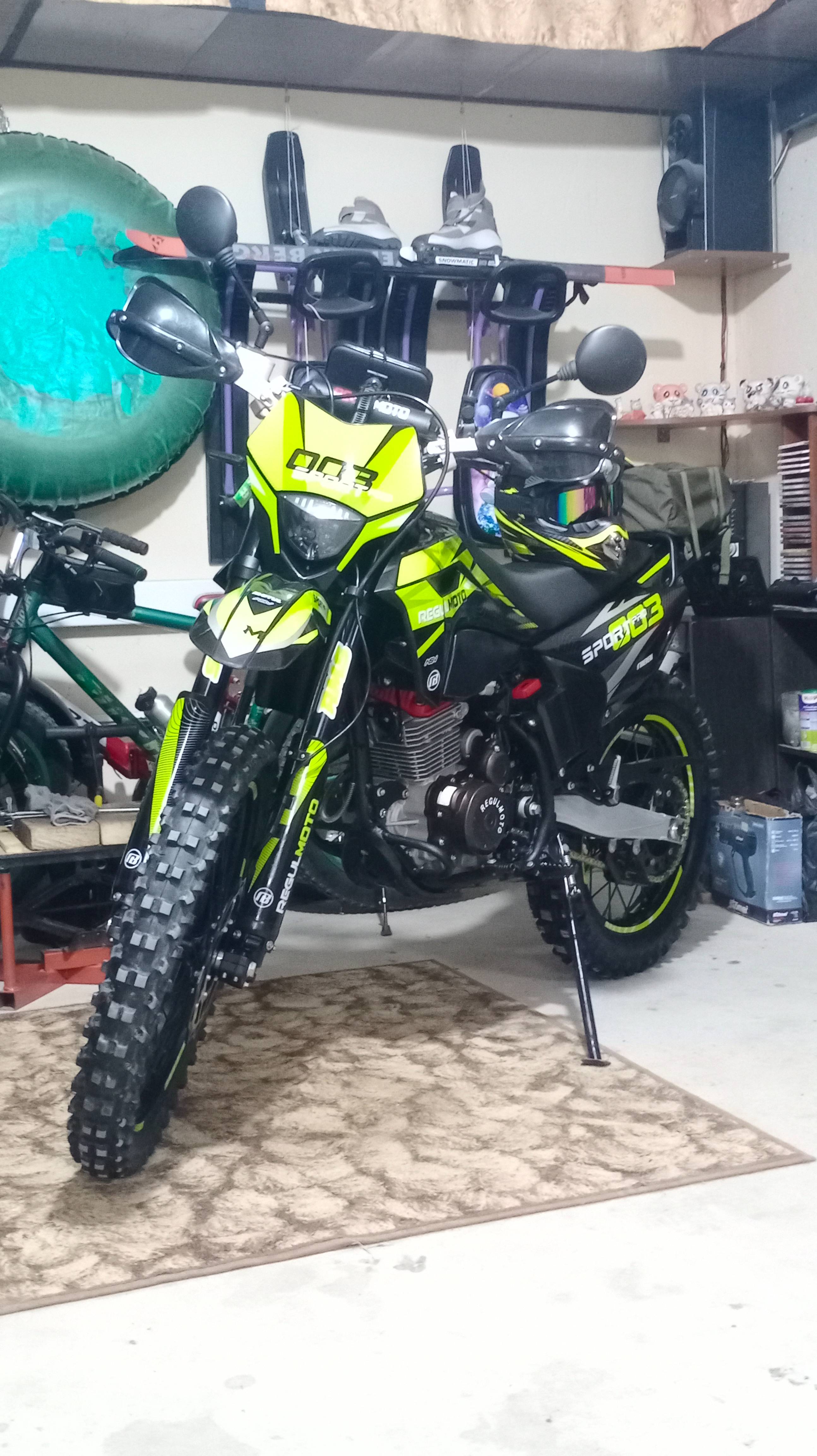 Regulmoto Sport 003 Pro 2024 запуск ДВС на холодную.