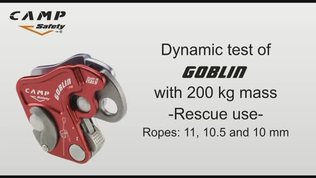 GOBLIN Rope Fall Arrester - Dynamic test 200kg (Rescue use) [720p]