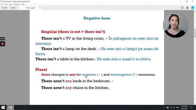 THERE IS/ THERE ARE, (Some/Any)/ Română - Engleză/ Lesson 15