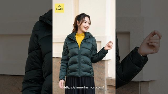 Áo phao nữ dáng ngắn Lamer Fashion