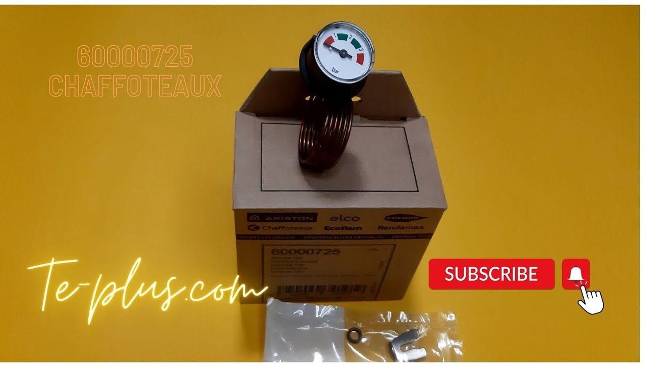 Манометр котла Шафуто Пігма артикул 60000725 Chaffoteaux Hidrometer