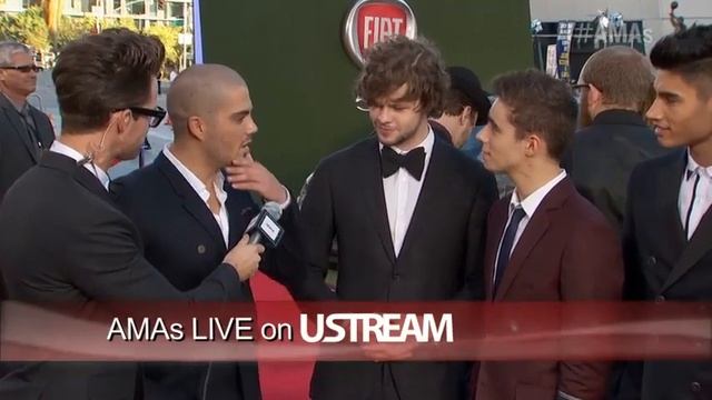 The Wanted Red Carpet Interview - Coca Cola Red Carpet LIVE! @ the 2012 AMAs