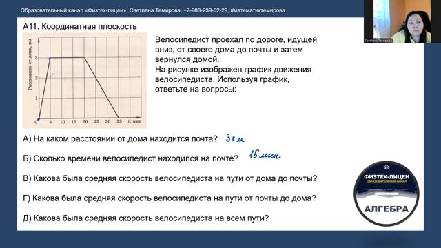 Задачи с графиком движения