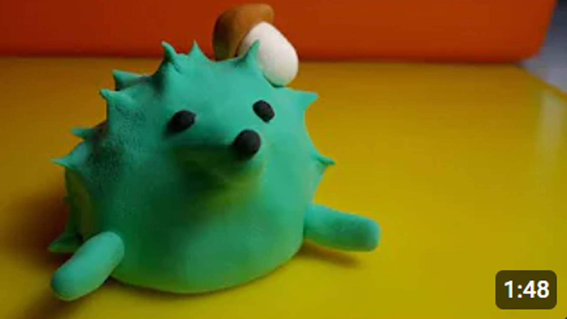 Ёжик из пластилина. Как слепить из пластилина ёжика или ежа. Plasticine hedgehog