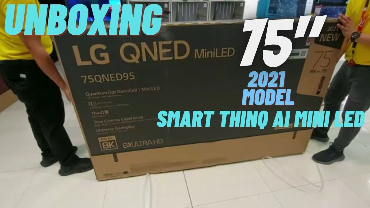75QNED95VPA LG QNED TV 75" QNED95 series, 8K Cinema HDR WebOS Smart ThinQ AI Mini LED