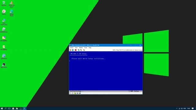 MS DOS 7.10 Установка 86box