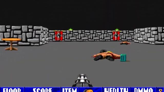 Wolfenstein 3D (Mac-enstein 3D) - Episode 1: Escape from Wolfenstein - E1M5 (1995) [MacPlay]