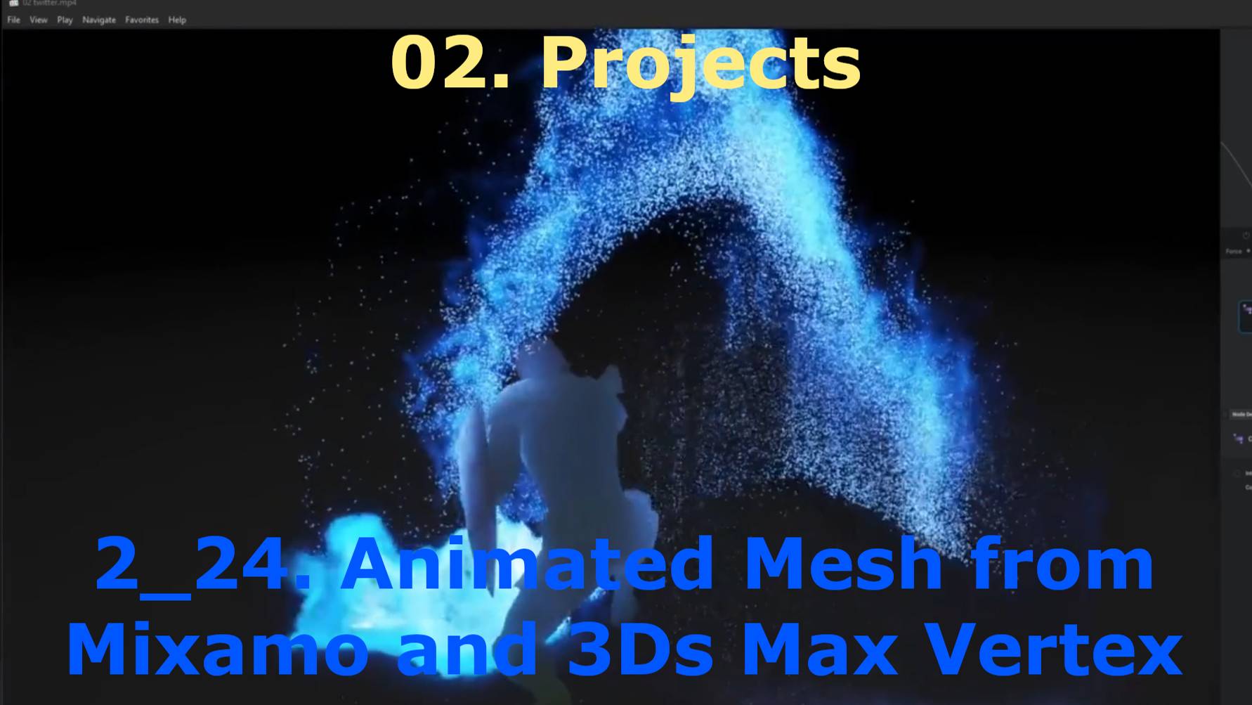 2_24. Animated Mesh from Mixamo and 3Ds Max Vertex Color Paint