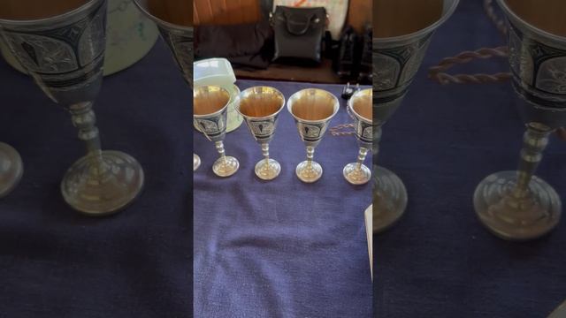 БАРАХОЛКА. СЕРЕБРЯННЫЕ РЮМКИ. СССР. ЛЮКС. #shorts