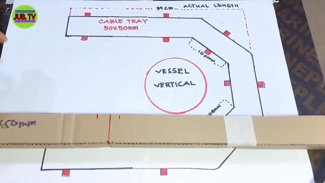 CABLE TRAY U-TYPE BEND ACCURATE  SUPPORT TO SUPPORT/TAGALOG