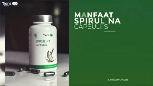 KANDUNGAN & MANFAAT DARI SPIRULINA CAPSULES TIENS SYARIAH || MIDA RISKAARIANTI