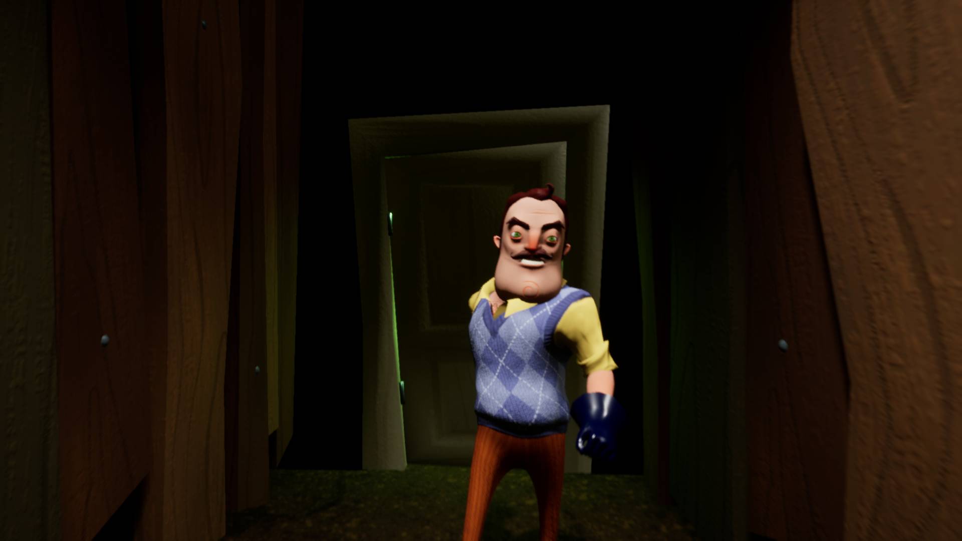 Я играю в Привет Сосед Hello Neighbor убегаю от соседа