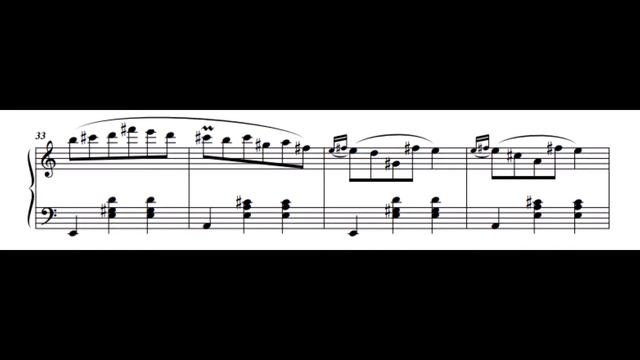 Frederic Chopin - Waltz in A minor, B. 150 (Score and Audio)
