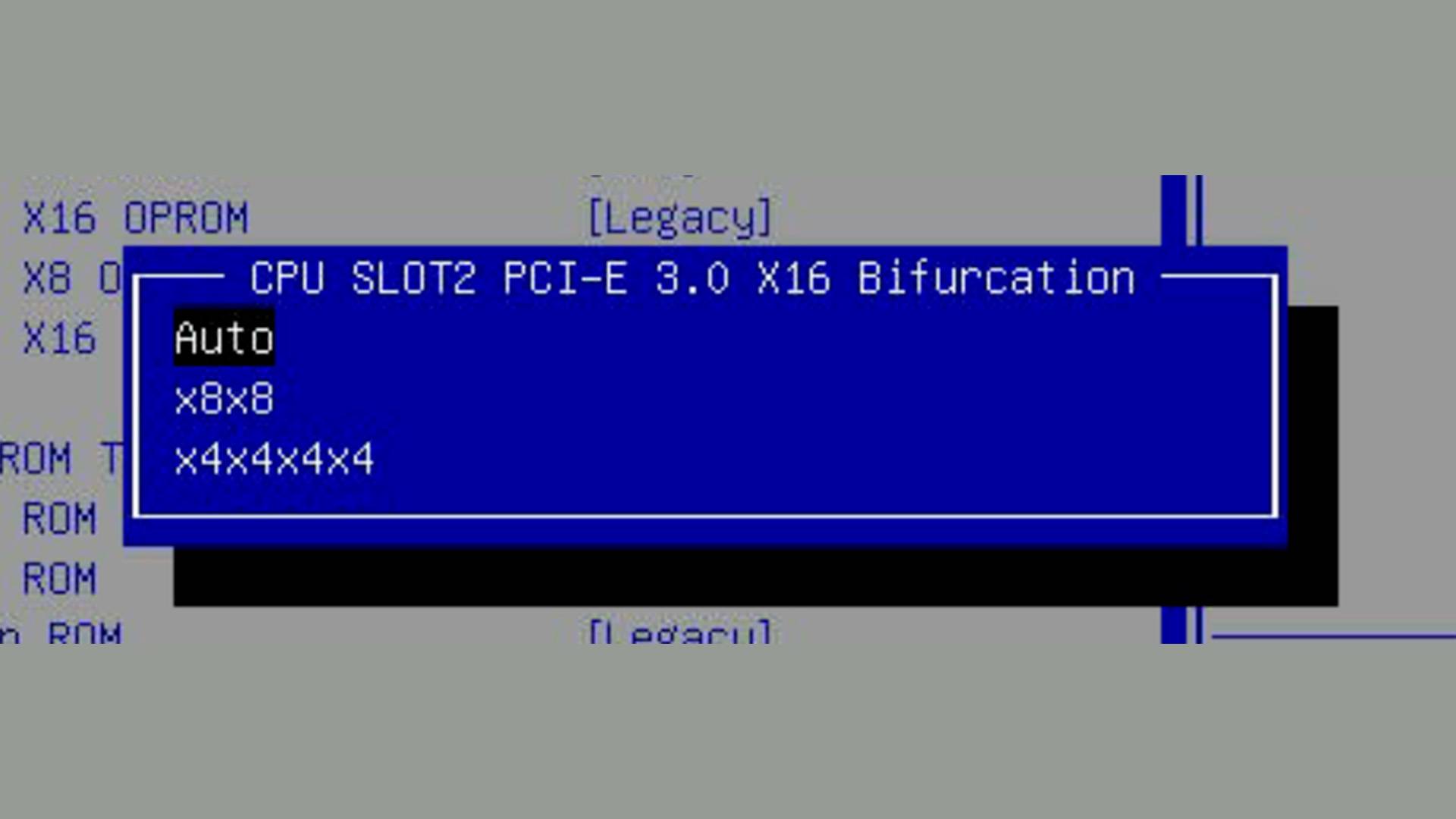 Как включить бифуркацию (bifurcation) PCI-E на Supermicro H11