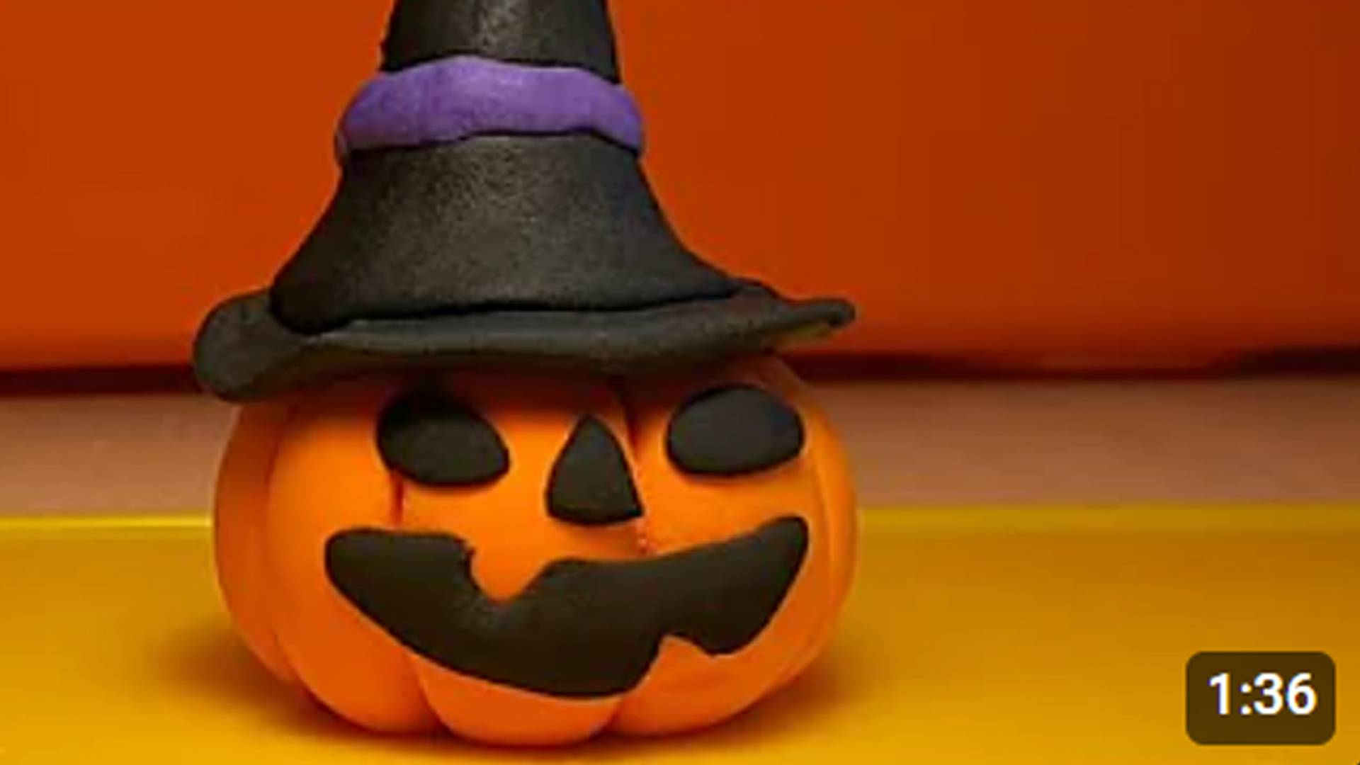 Halloween DIY ideas. Pumpkin made of plasticine. Поделка на Хеллоуин!