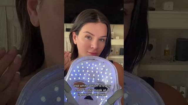 Easy self care! LED Mask turn it on and wah la amazing skin