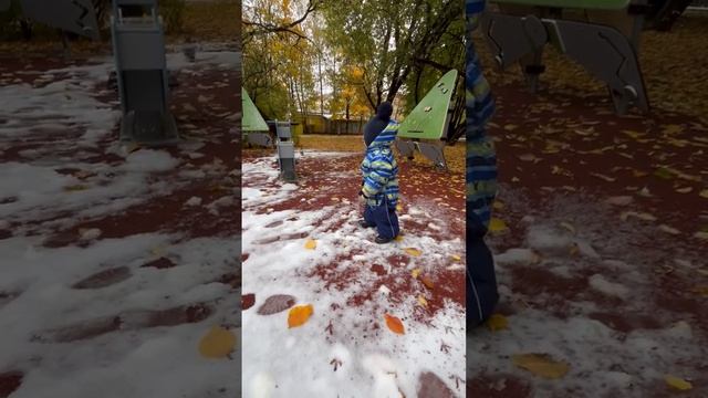 Первый снег❄️😄