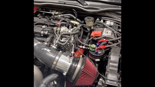 Fk8 over 600hp running Hondata 614whp