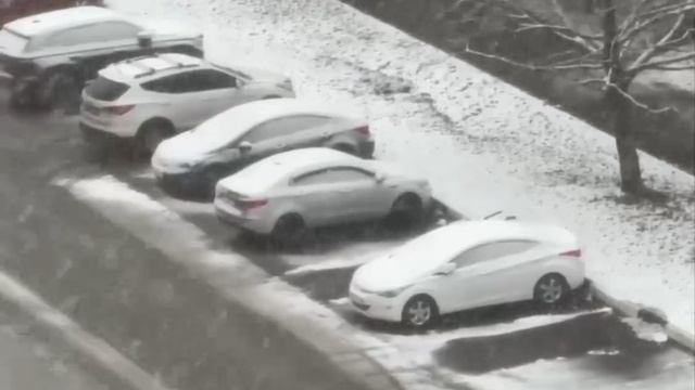 ❄️Москву накрыл сильный снегопад❄️
