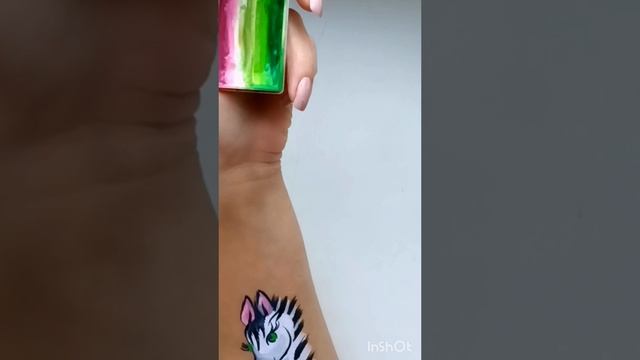 Прос самообман . Аквагрим зебра