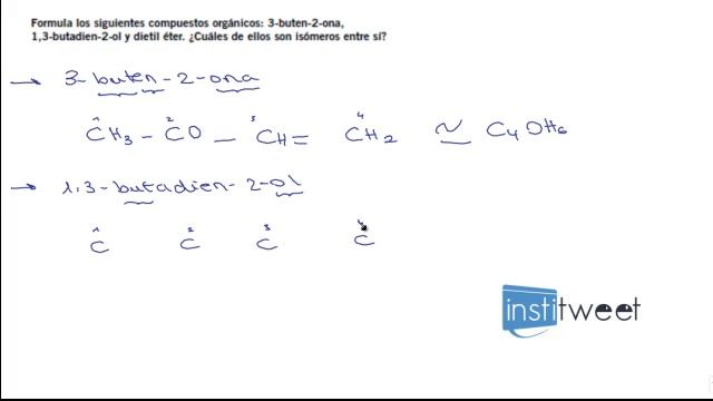 Problemas resueltos isomería bachillerato