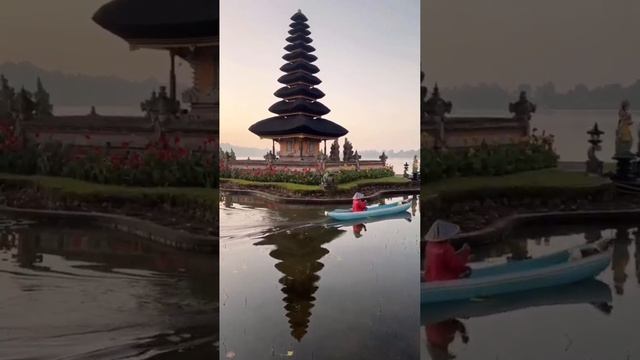 Индонезия 🇮🇩
Храм Улун Дану Братан (Pura Ulun Danu) является одним из основных водных храмов Бали