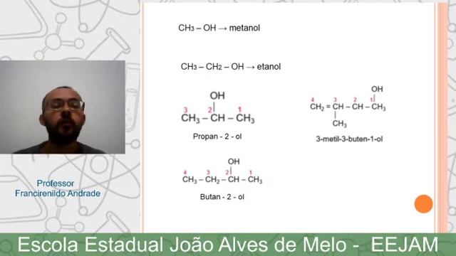 Aula 4 - QUÍMICA - 2º BIM - 3º INTEGRADO/VESPERTINO - Funções oxigenadas - Álcoois - EEJAM