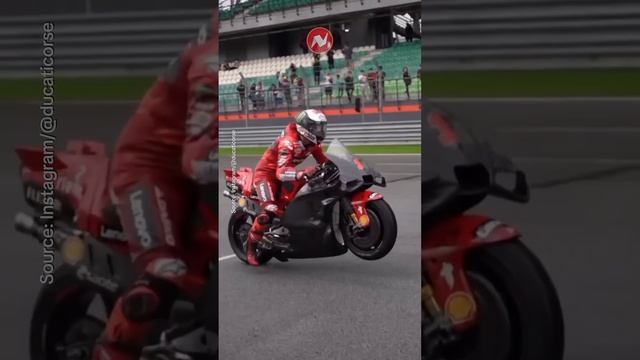 Pecco Testing the Ducati GP24 for the First Time