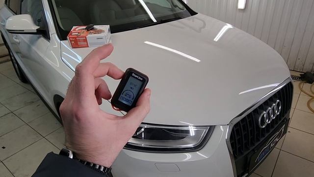 Audi Q3 - установили охранный комплекс с автозапуском StarLine E96