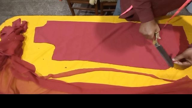 How to Apply Silk Lining to Crinkle Chiffon || Cutting and Stitching Tips
