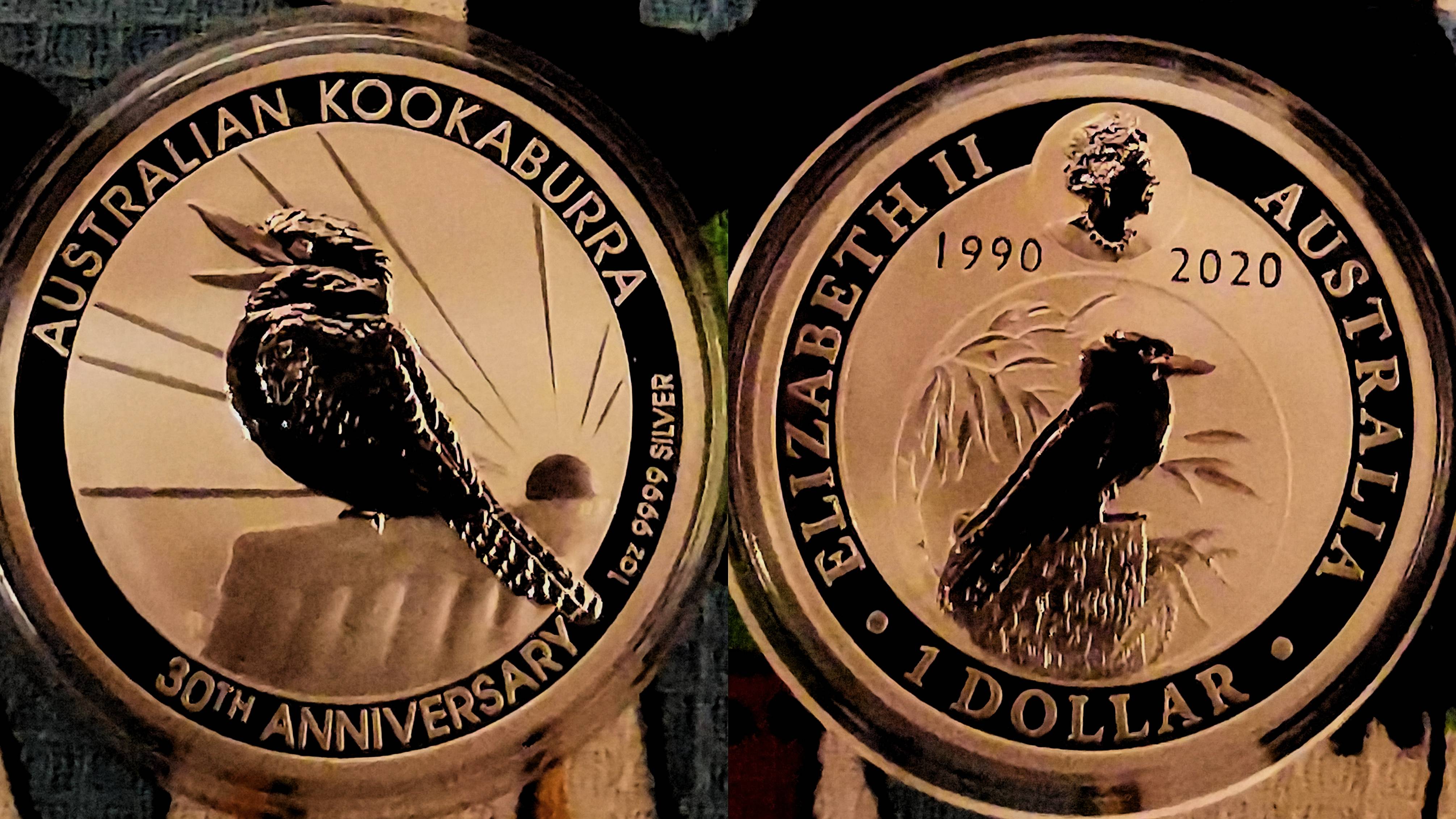 1 доллар Кукабарра 2021 - 2006. Серебряные инвестиционные монеты Австралии.