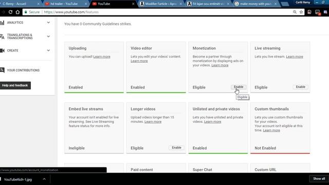 Fè lajan sou entènèt videyo 5 (kijan pouw monetize video sou youtube?)