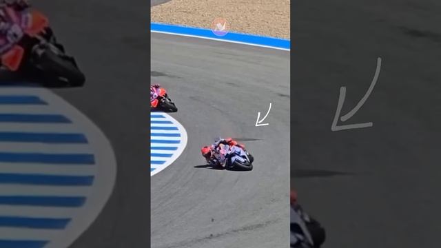 Slowmo Penyebab Marc Marquez Crash! ｜ #motogp