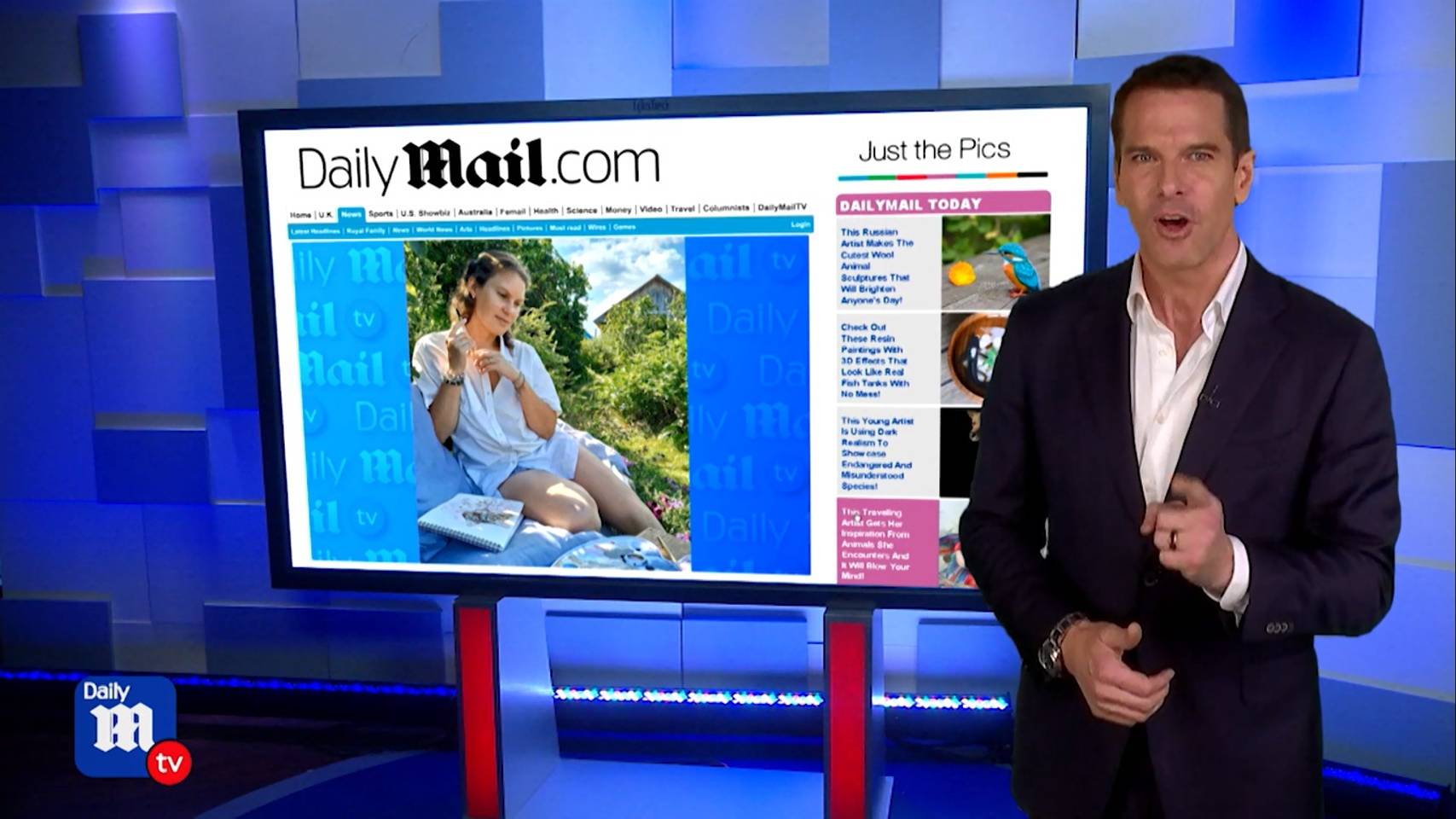Программа обо мне Just The Pics на DailyMail.TV