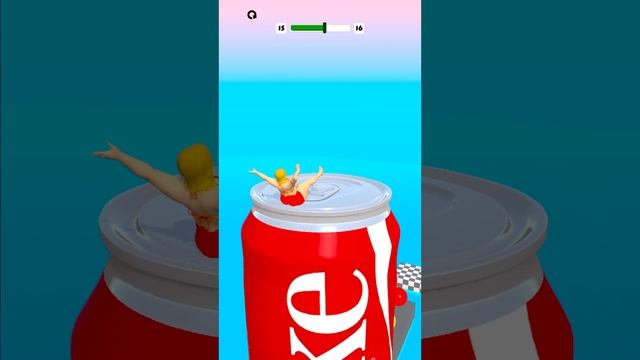 Squeezy Girl Coca Cola Bottle Jump Android⧸PC Gameplay Level 19 #fun #shorts #gameplay  #mobilegame