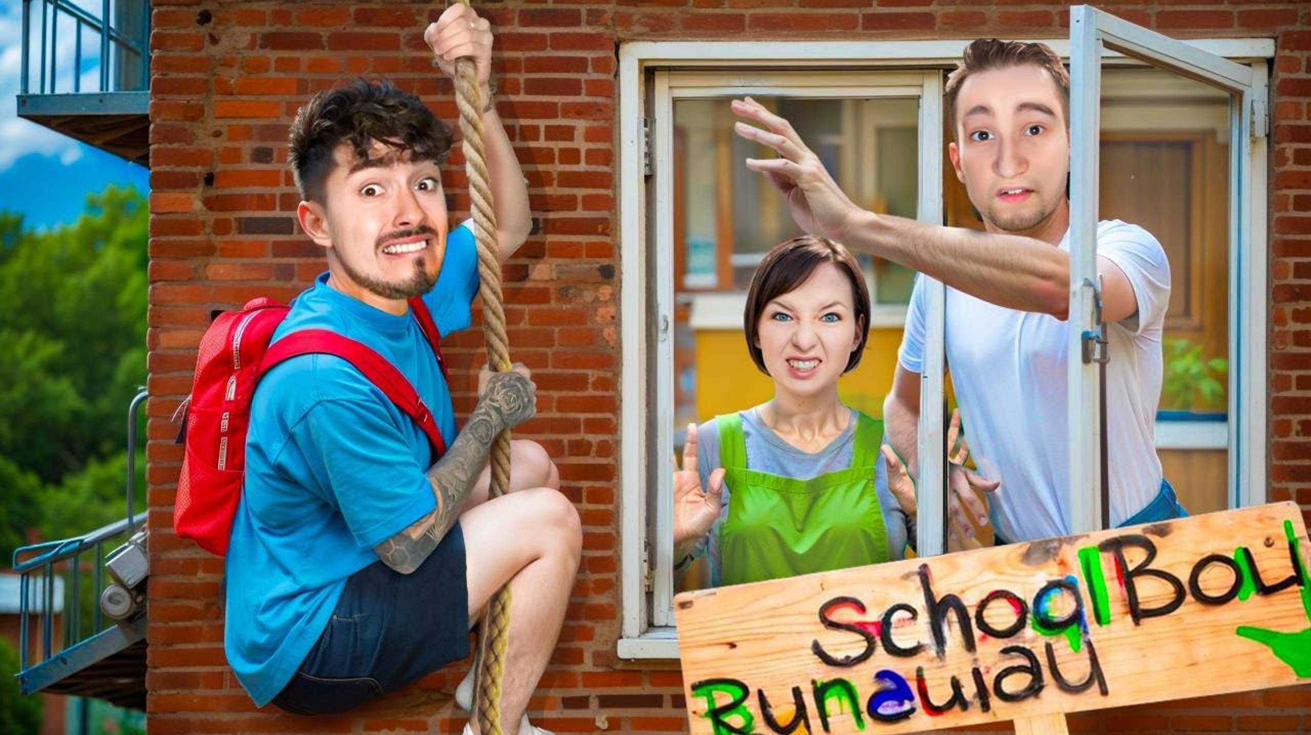 СБЕГАЮ ПО ВЕРЁВКЕ ИЗ ДОМА ЗЛЫХ РОДИТЕЛЕЙ В SCHOOLBOY RUNAWAY В МАЙНКРАФТ! →[EdisonPts]