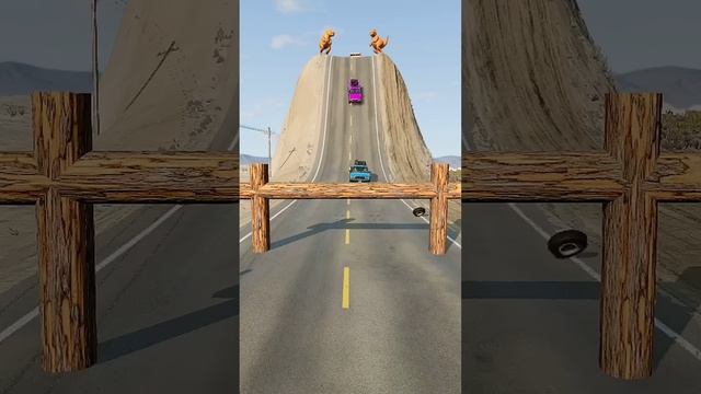 Kon Si Car Is Lakdi ke khambe Mein Larkar Jaan Gabayegi #shorts #beamngdrive #beamng