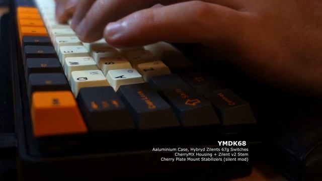 YMDK68 Kit + Hybryd Zilents v2 MX Switches 67g