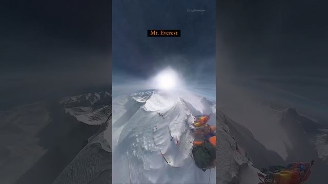 Самая высокая точка на Земле - Эверест 🏔🥶