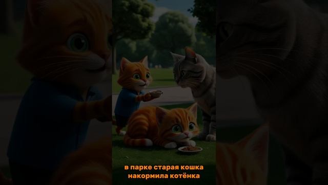 Рыжий котёнок по имени Толстый, ищет дорогу домой