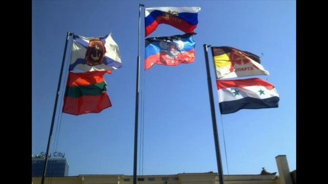 20150926.Флаг Сирии в центре Донецка [TvkO0DRwwuo]
