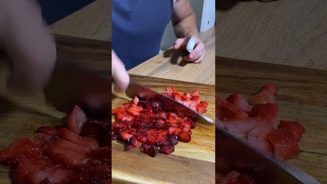 Лучший быстрый десерт из клубники