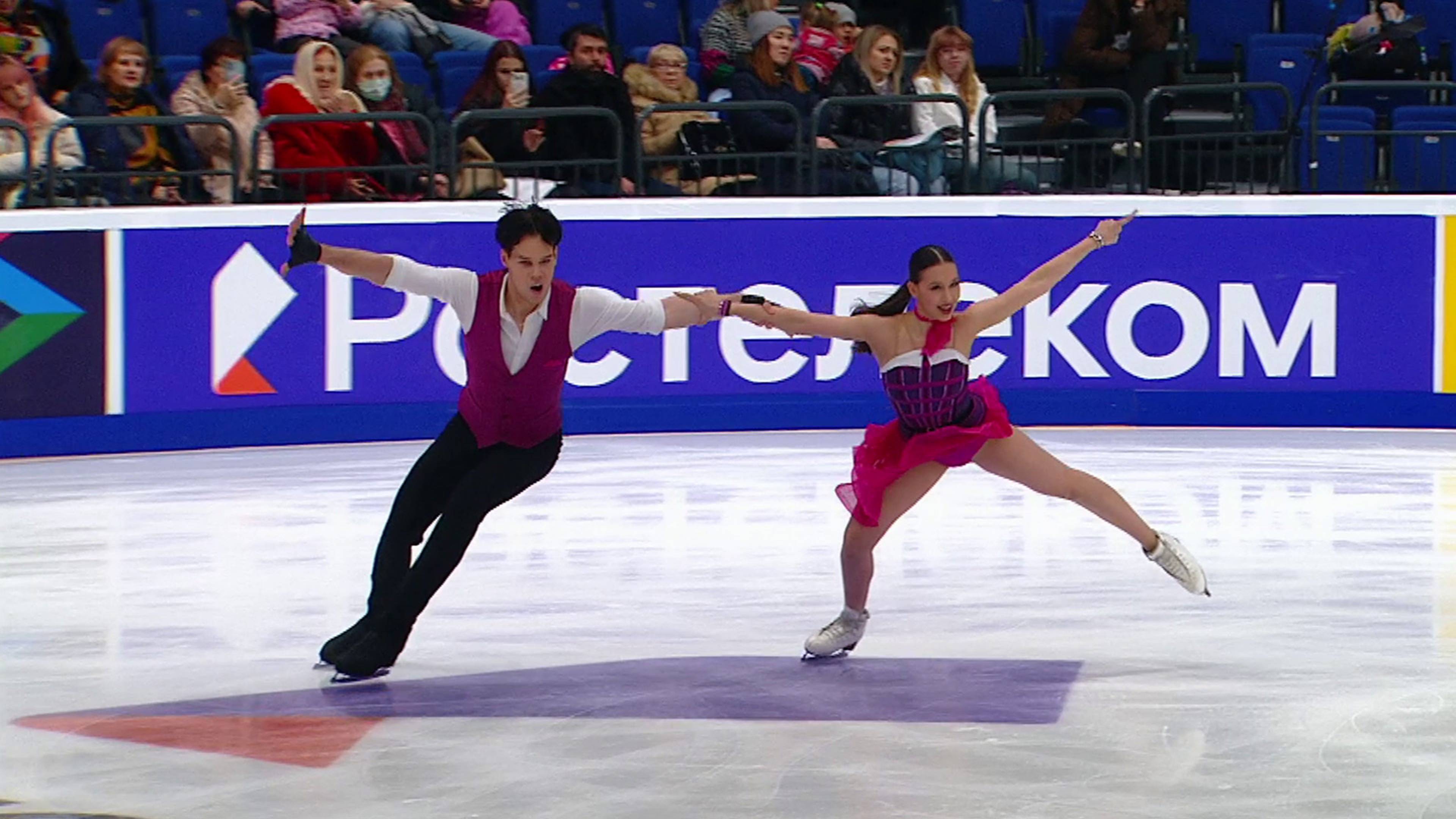 Милана Кузьмина — Дмитрий Студеникин. Танцы на льду. Ритм-танец. Москва. Гран-при России