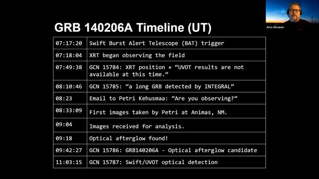 High Energy Network Observing Section Webinar
