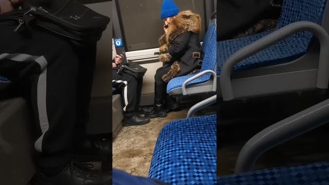 Неадекватка в троллейбусе Челябинска.