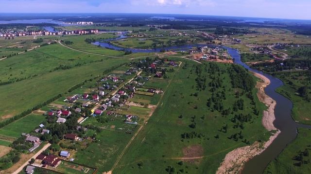 Участки в Завидово, вид с высоты на участок в Кабаново. Продажа участка в Кабаново.