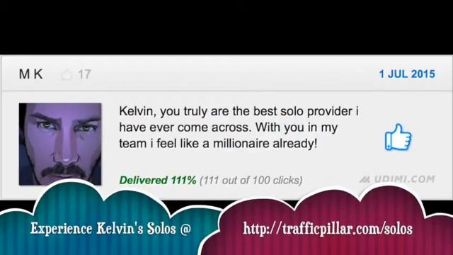 Solo Ads Review & Testimonial for Kelvin Chan by M K