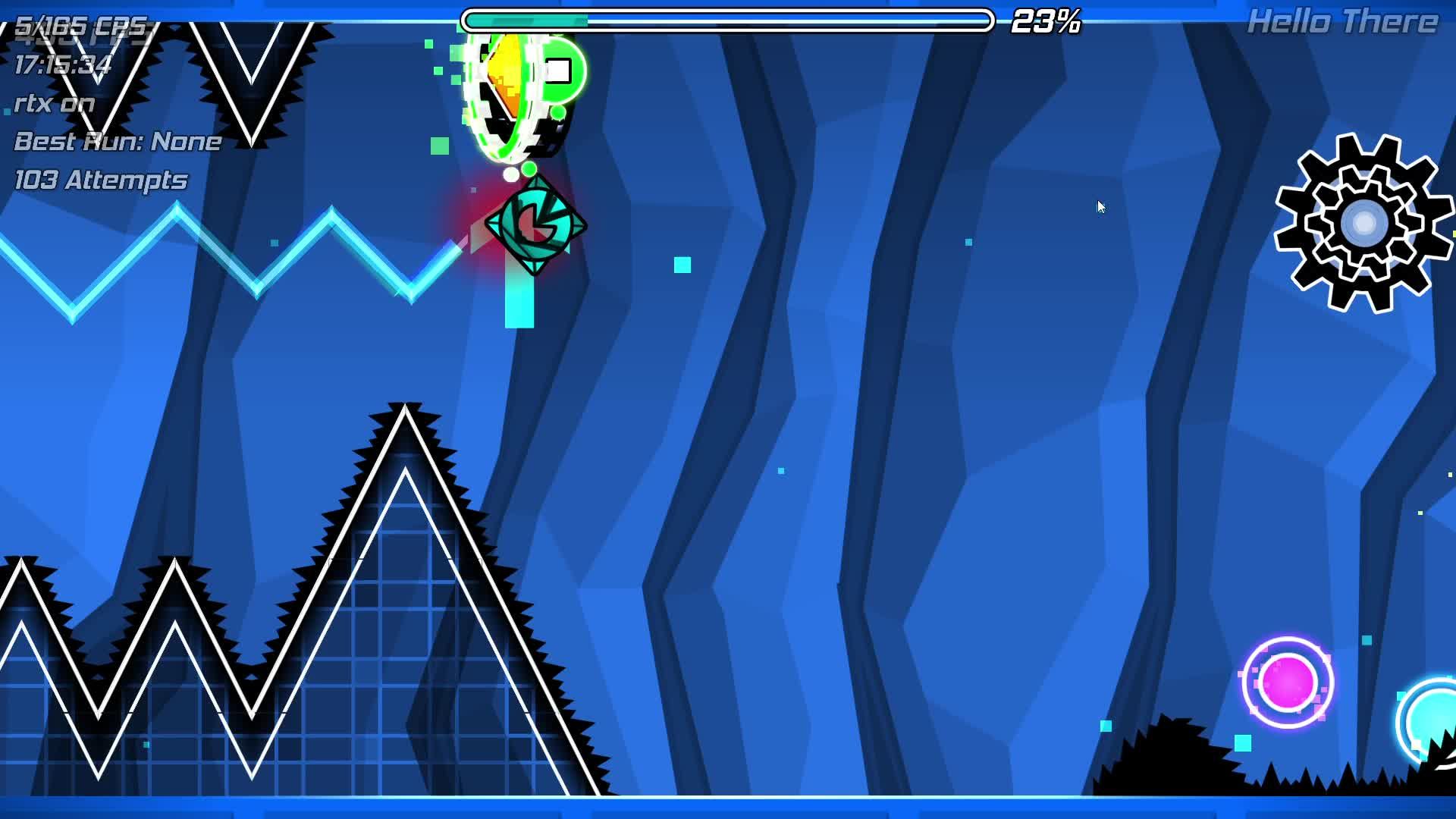 Короче говоря играю в Geometry Dash